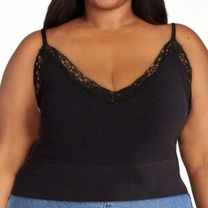 3/$10 NWT No Boundaries Black Lace Cami